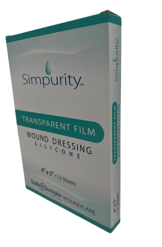 SAFE SIMPLE SIMPURITY Transparent Film, Silicone, SNS57245, 4"x 5", 12 sheets
