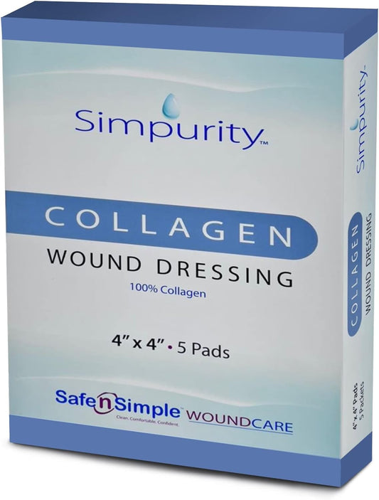 Simpurity Collagen Dressing Pads, SNS52244, 4"x4"