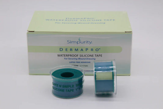 DermaPro Waterproof Silicone Tape, 1 inch X 15 Feet, 1 Roll, Simpurity