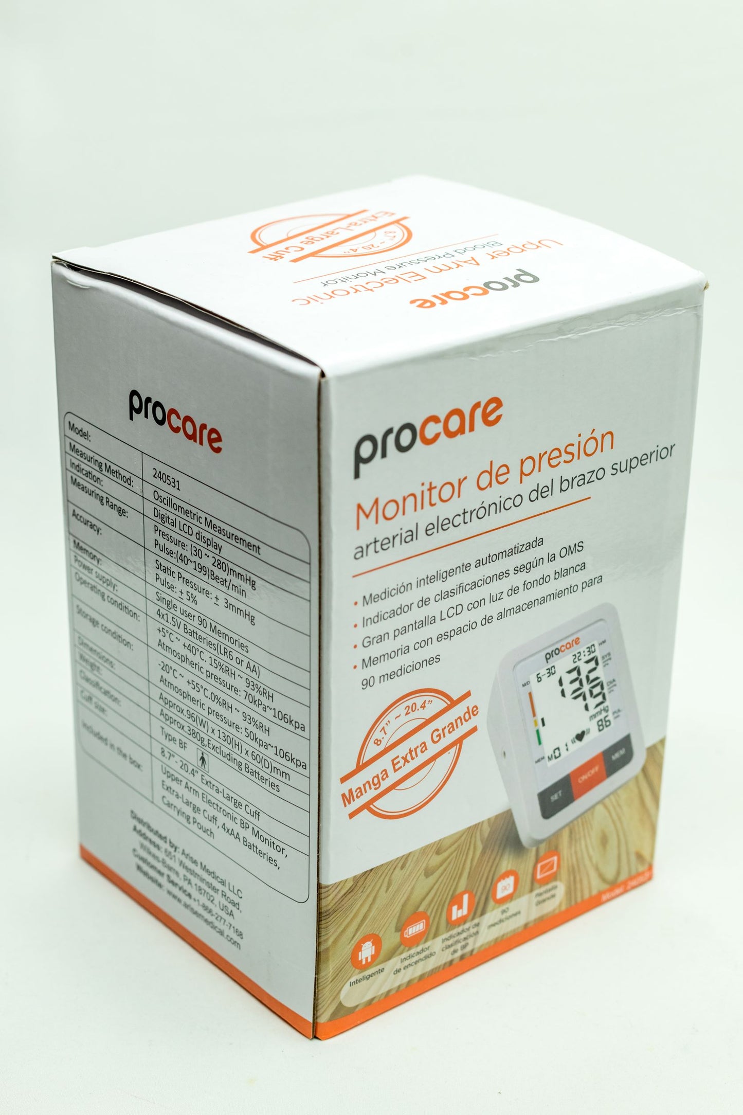 ProCare Upper Arm BP Monitor Blood Pressure Monitor